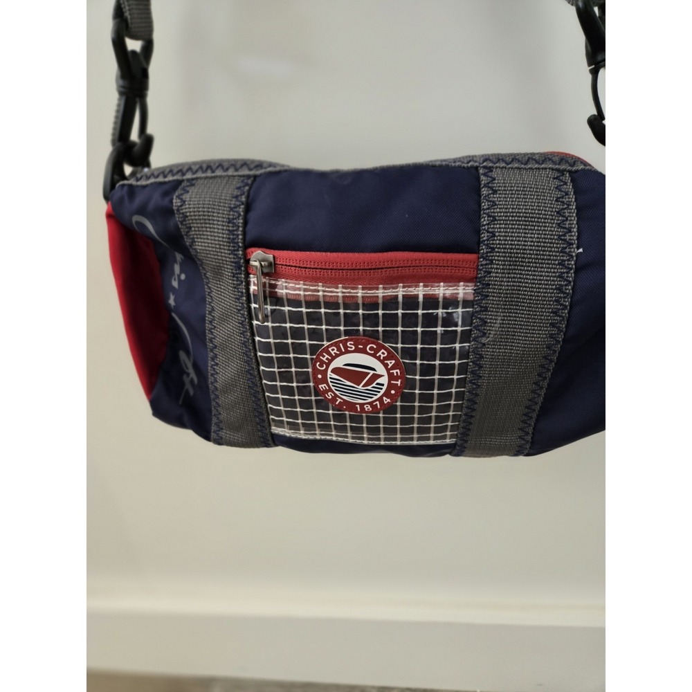 Chris Craft Bag Nylon Removable Strap Boat Boating Red White Blue Travel